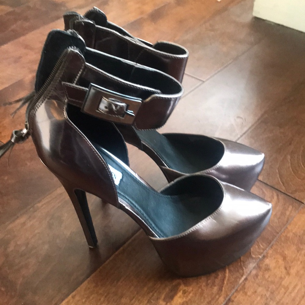Elegant Brown Platform Heels